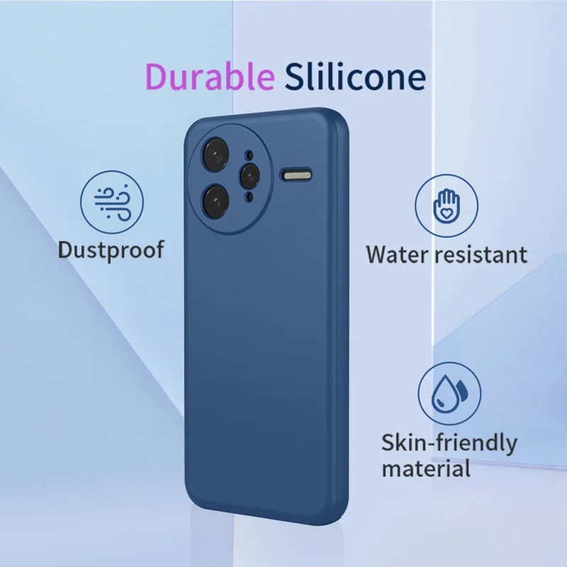 Чехол для Xiaomi Redmi K80 Pro 5G / Poco F7 Ultra 5G - Мягкий TPU противоударный защитный чехол - Синий