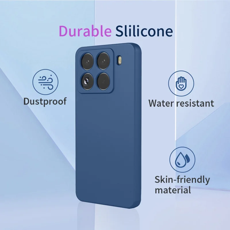 For Xiaomi 15 Pro Case Soft TPU Shockproof Protective Phone Cover - Blue