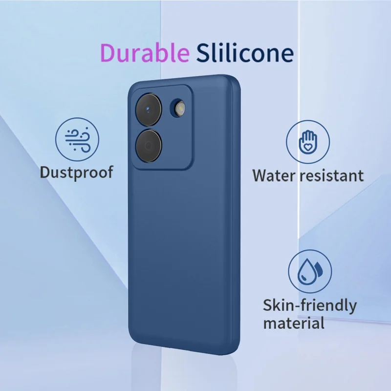 Für Xiaomi Poco M7 Pro 5G Hülle Weiches TPU Stoßfeste Schutzhülle für Smartphone - Blau