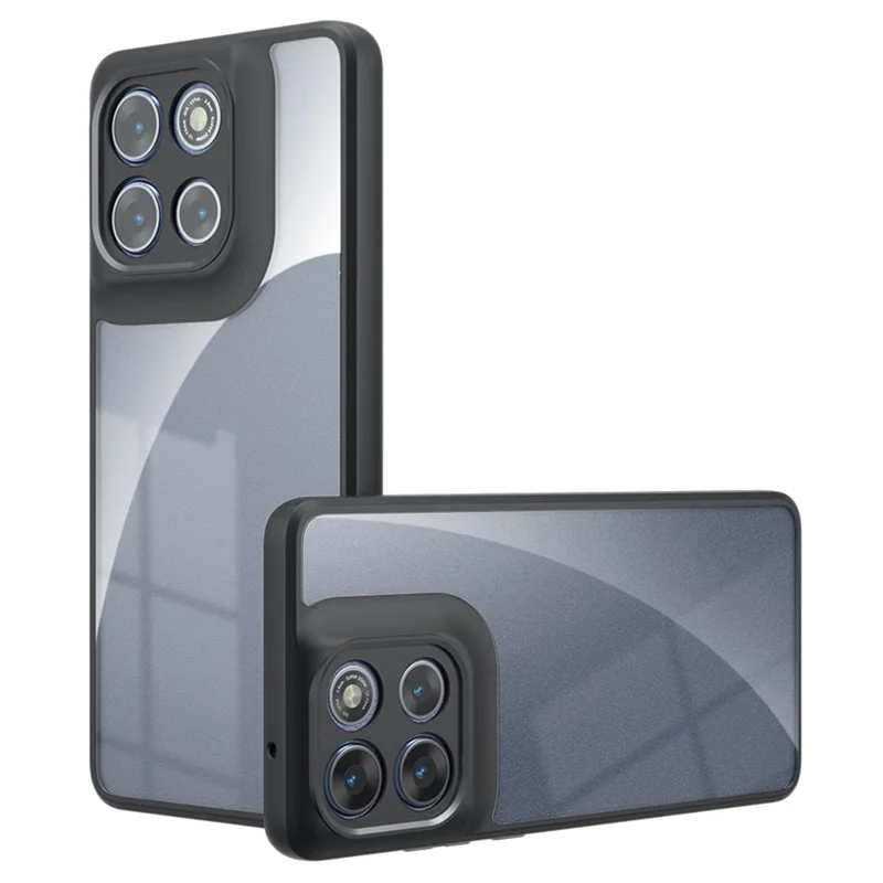 Voor Motorola Moto G86 5G / G86 Power 5G hoesje TPU + PC schokbestendig transparant telefoonhoesje