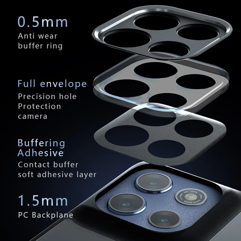Für Motorola Moto G86 5G / G86 Power 5G Hülle Skin-Touch TPU + PC Matt Handyhülle, Transparent Schwarz