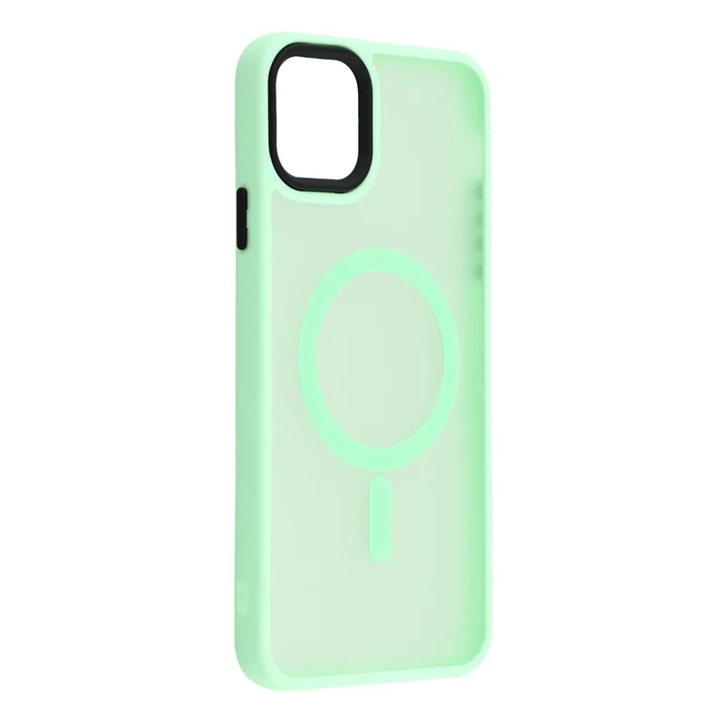 For iPhone 11 Pro Case Compatible with MagSafe Skin-Touch PC + TPU Phone Cover - Mint Green