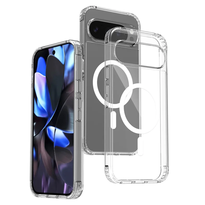 Cover per Google Pixel 10 Pro XL Custodia Magnetica 2,0mm Resistente ai Graffi TPU + PC Trasparente