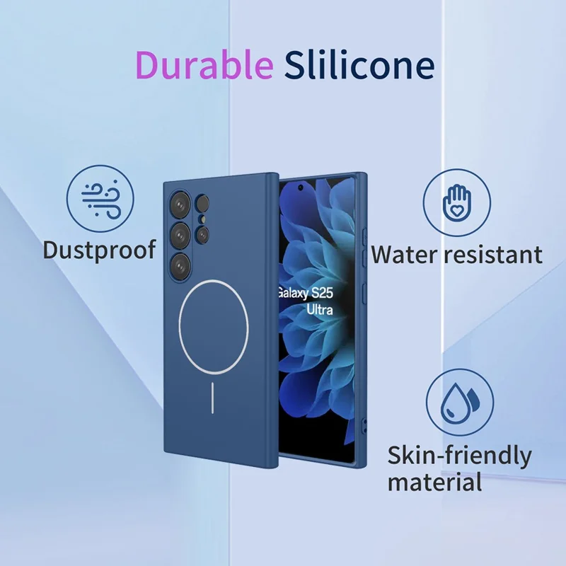 Bulk Purchasing For Samsung Galaxy S25 Ultra Magnetic Case Soft TPU Phone Back Cover - Blue