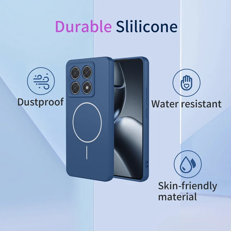 Bulk Purchasing For Xiaomi 14T Pro Magnetic Case Soft TPU Phone Back Cover - Blue