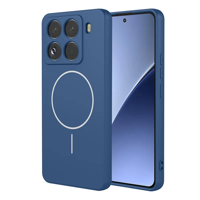 Оптовая покупка чехла для Xiaomi 15 Pro, совместимого с MagSafe, мягкий TPU чехол для смартфона - Синий
