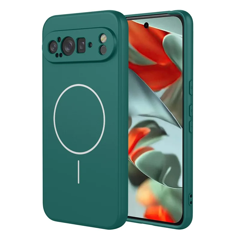 Compra a granel de Funda para Google Pixel 9 Pro XL Compatible con MagSafe, Carcasa Trasera de Teléfono de TPU Suave - Verde Verdoso