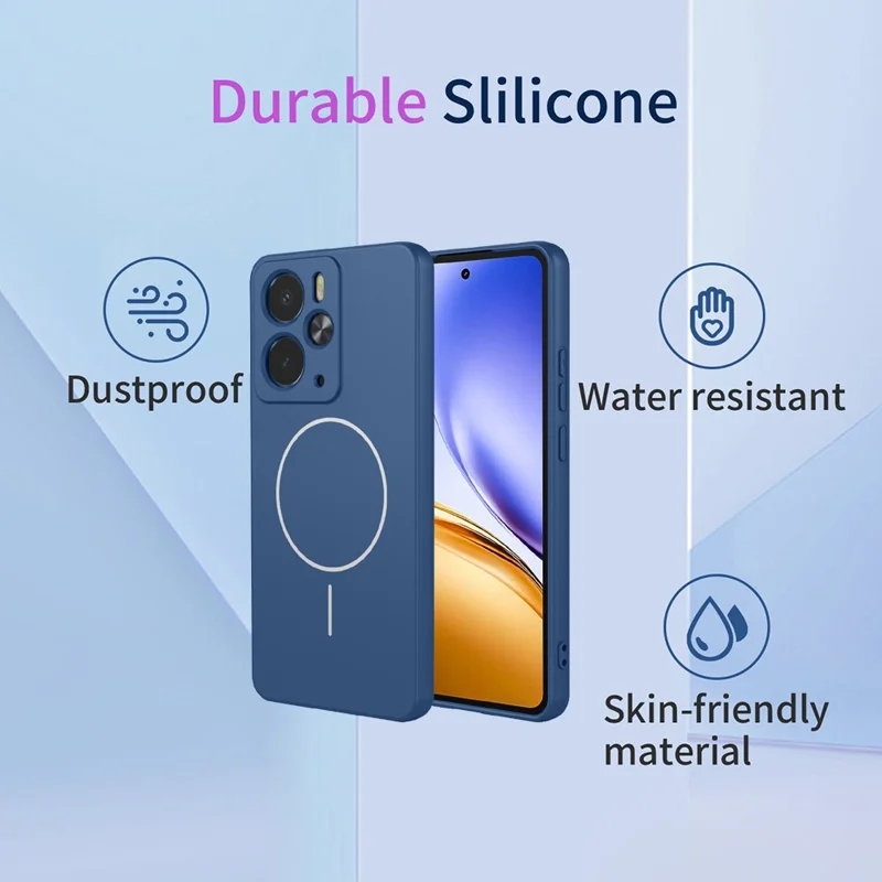 Bulk Purchasing For Realme 14 5G Magnetic Case Soft TPU Phone Back Cover - Blue