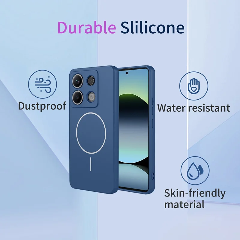 Оптовая покупка Чехол для Xiaomi Redmi Note 14S 4G, совместимый с MagSafe, мягкий TPU чехол для задней панели телефона - Синий