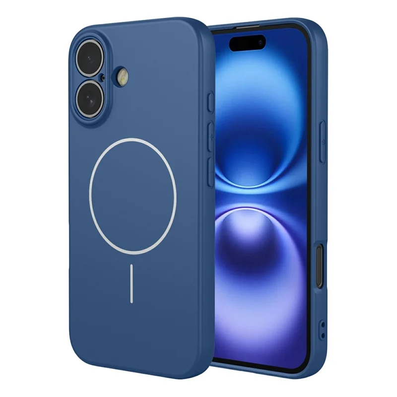Großeinkauf für iPhone 16 Hülle kompatibel mit MagSafe Weiche TPU Handyrückseite - Blau