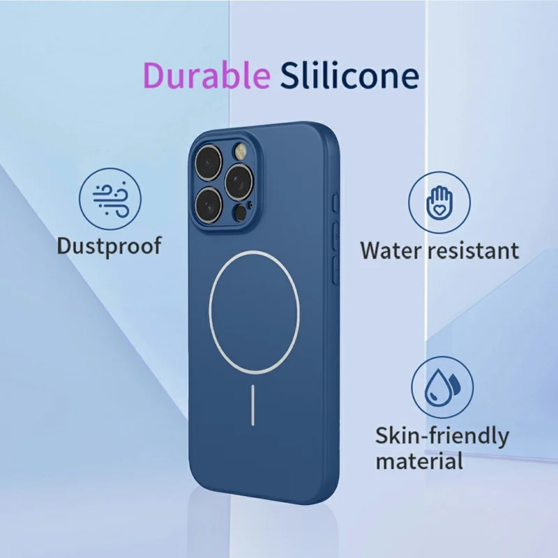 Bulk Purchasing For iPhone 16 Pro Max Case Compatible with MagSafe Soft TPU Phone Back Cover - Blue
