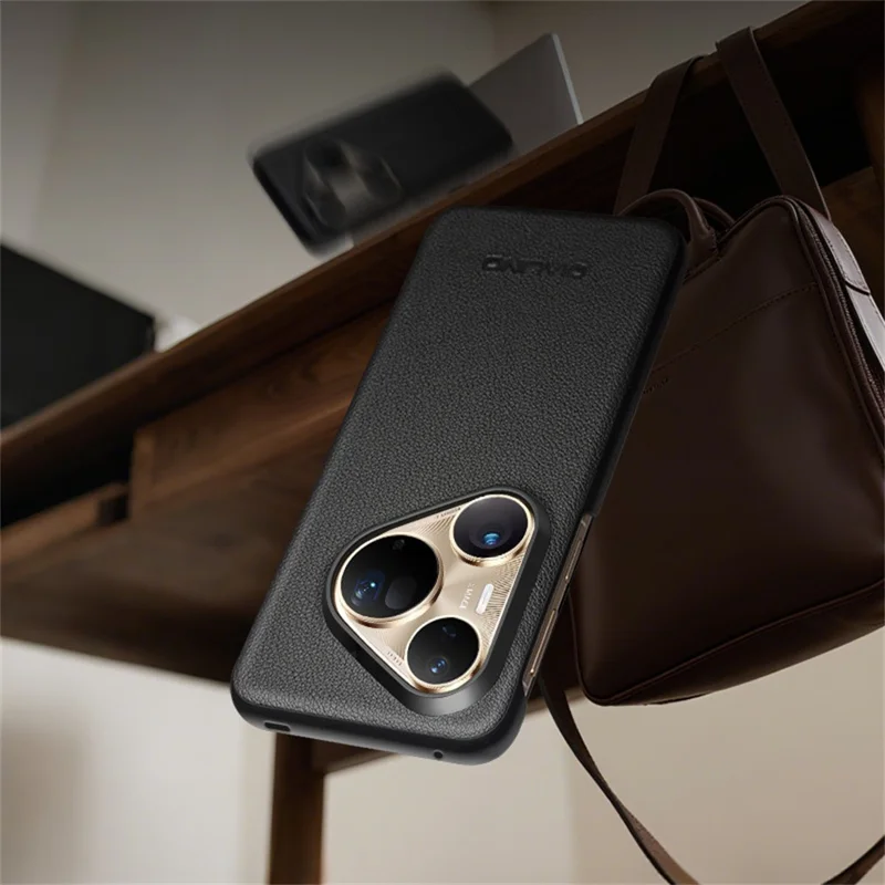 QIALINO для Huawei Pura 80 Ультра Чехол Окно просмотра Флип Натуральная кожа коровы Тонкий чехол для телефона