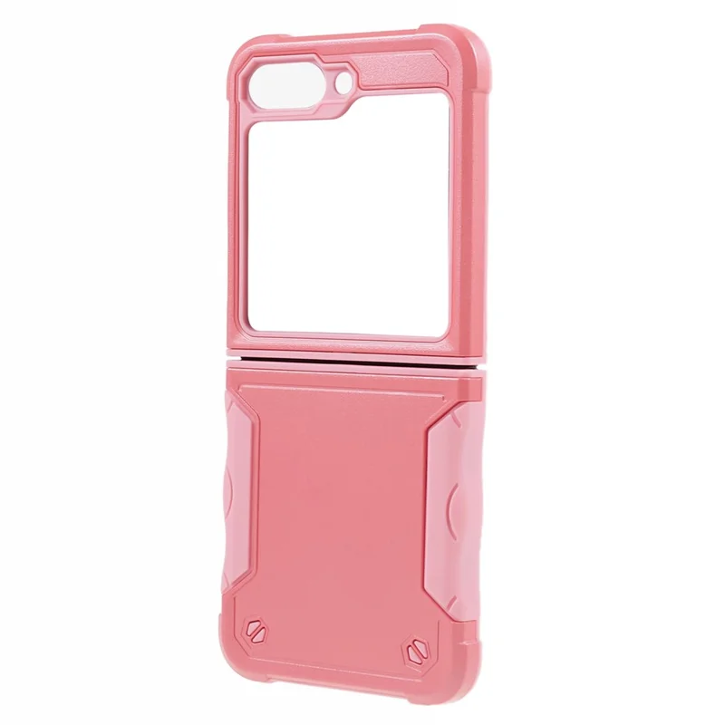 Cover per Samsung Galaxy Z Flip6 5G Custodia Ibrida Protezione Antiurto PC + TPU - Rosa