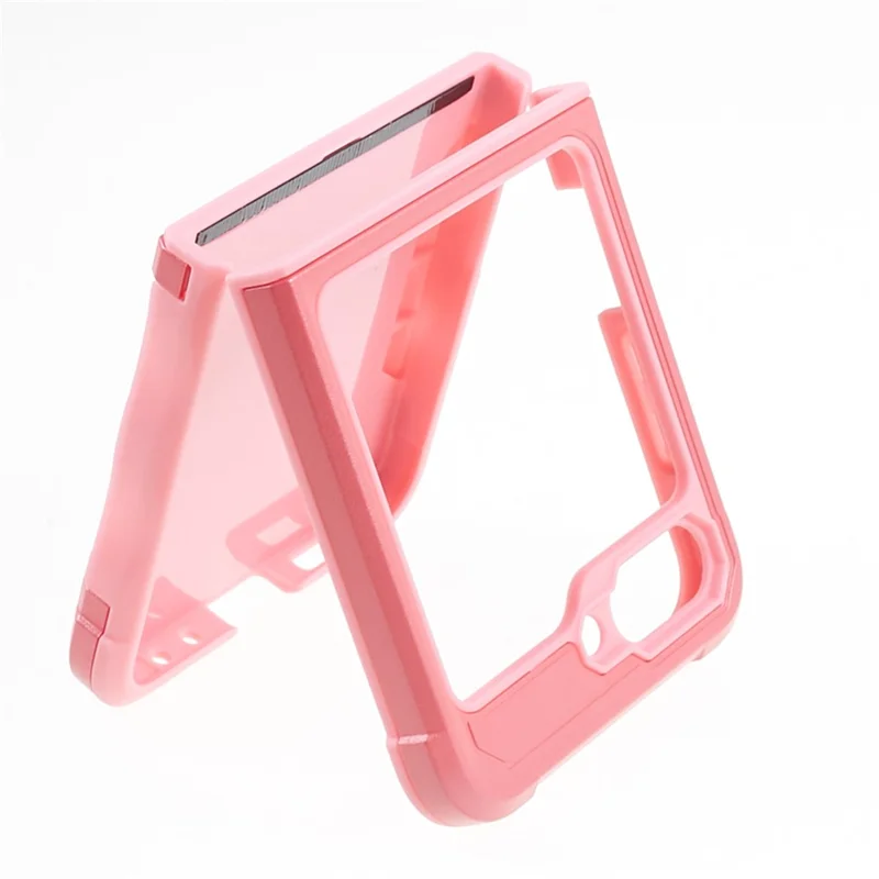 Cover per Samsung Galaxy Z Flip6 5G Custodia Ibrida Protezione Antiurto PC + TPU - Rosa