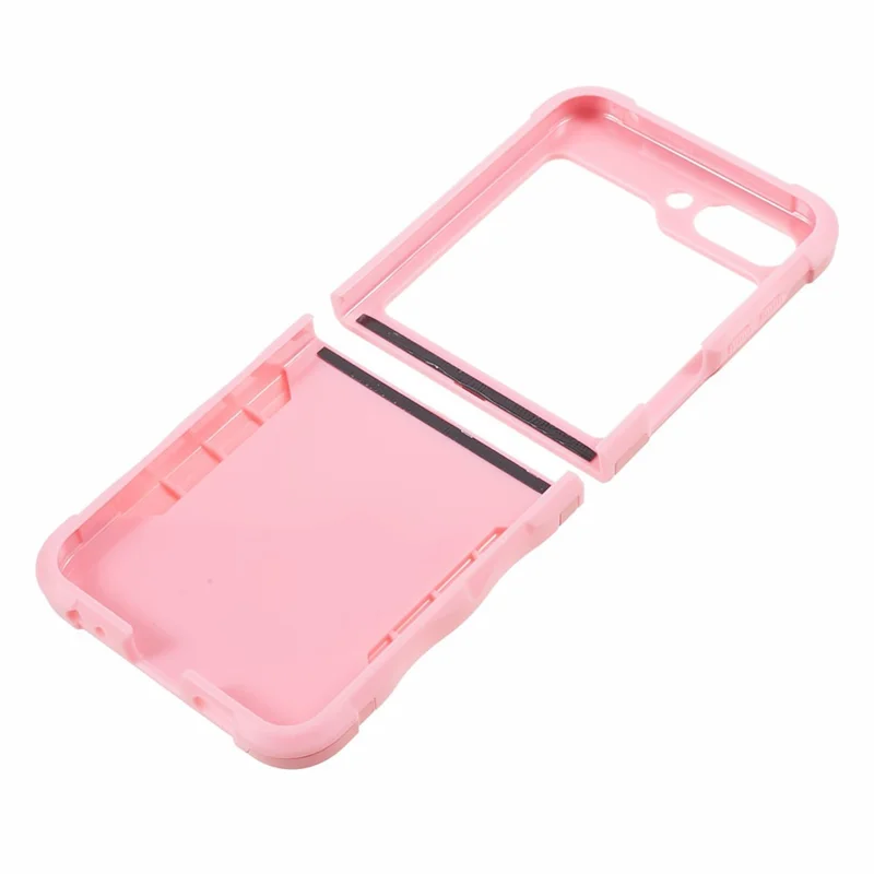 Cover per Samsung Galaxy Z Flip6 5G Custodia Ibrida Protezione Antiurto PC + TPU - Rosa