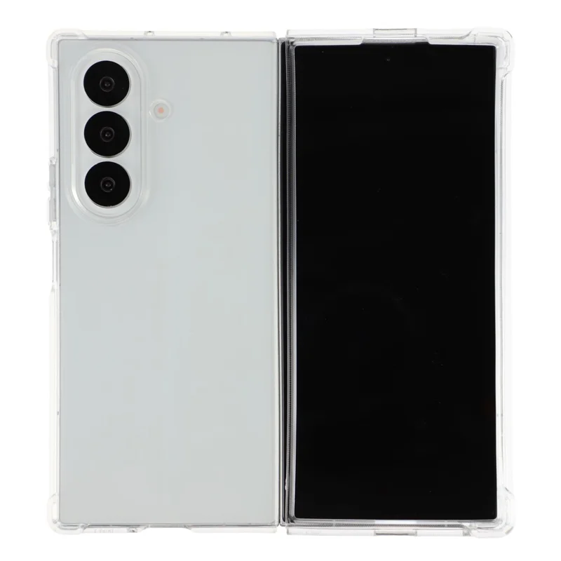 For Samsung Galaxy Z Fold7 5G Case Crystal Clear TPU Phone Cover with Reinforced Corner