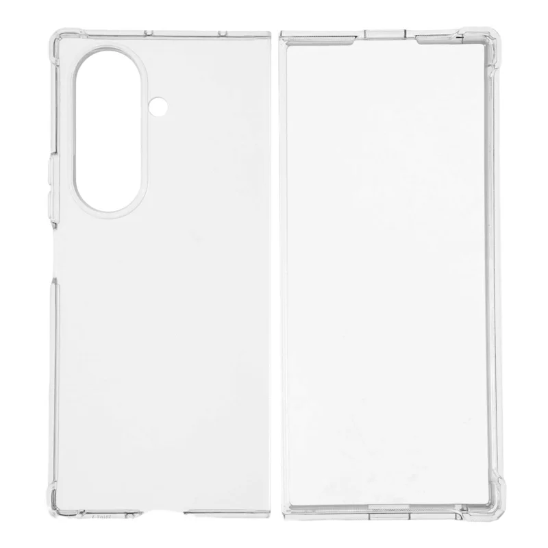 For Samsung Galaxy Z Fold7 5G Case Crystal Clear TPU Phone Cover with Reinforced Corner