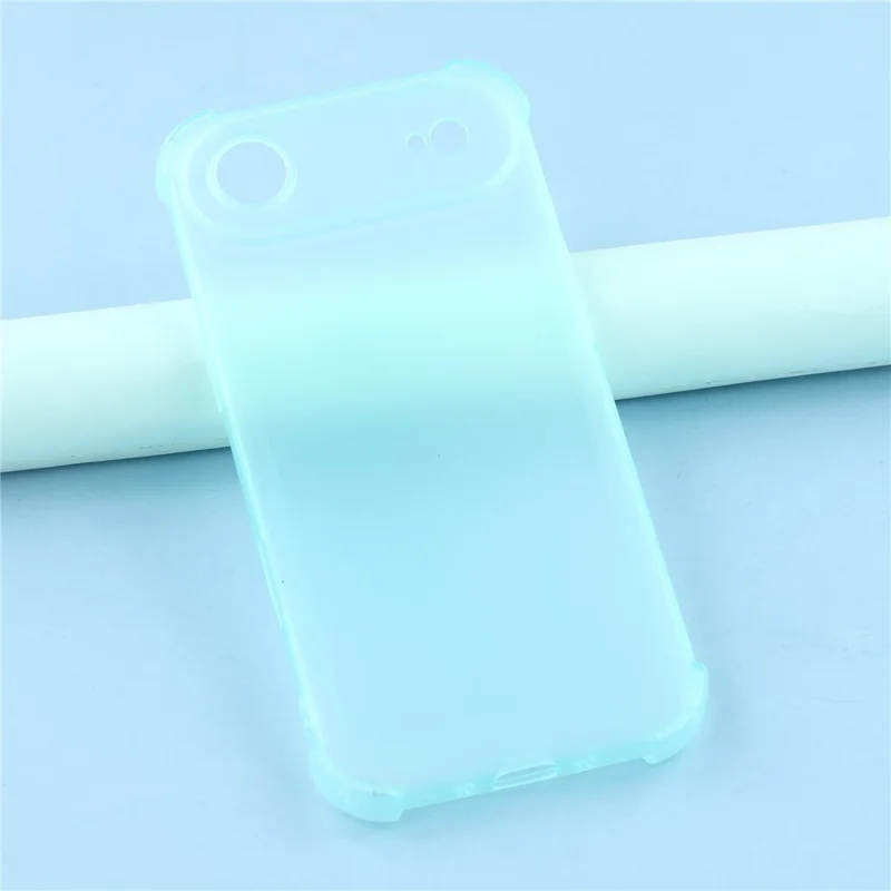 For iPhone 17 Air Case Skin Touch Matte TPU Phone Back Cover Precise Cutouts - Transparent Green
