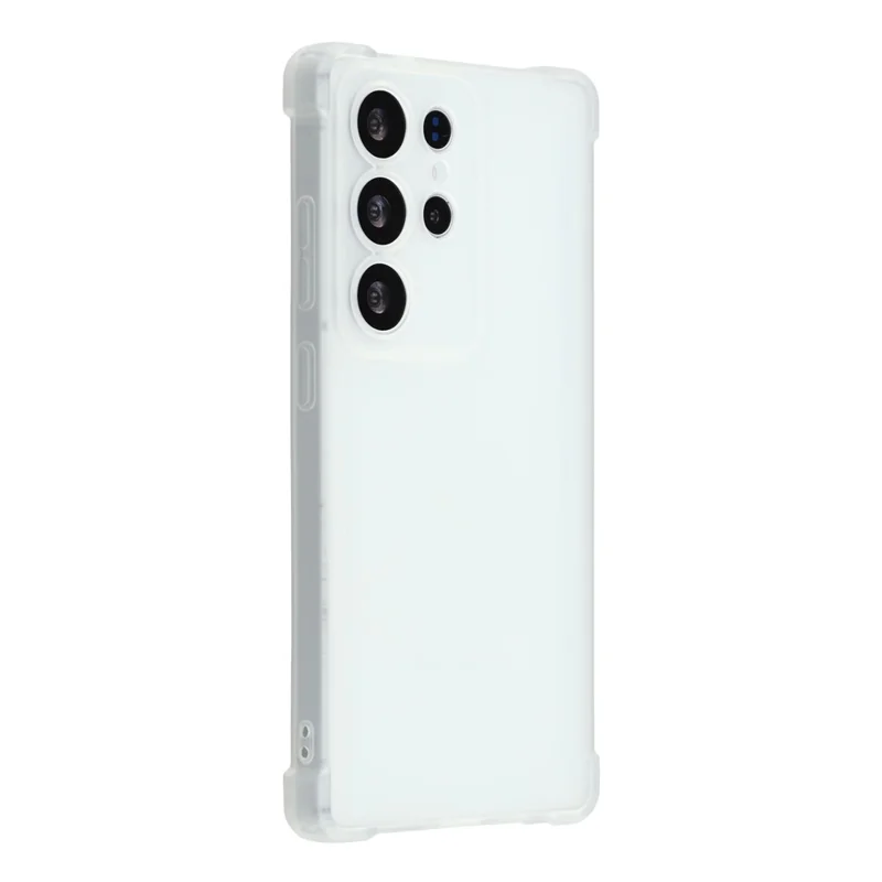 For Samsung Galaxy S25 Ultra Case Skin Touch Matte TPU Phone Back Cover Precise Cutouts - Transparent White
