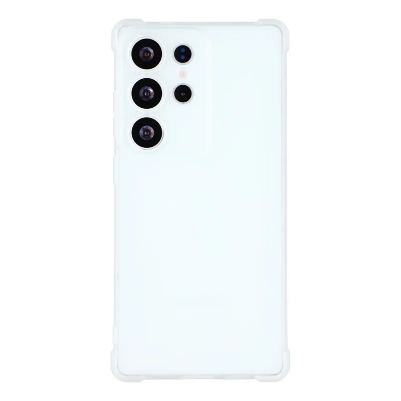 Capa para Samsung Galaxy S24 Ultra Skin Touch Fosca TPU Proteção Traseira com Recortes Precisos - Branco Transparente