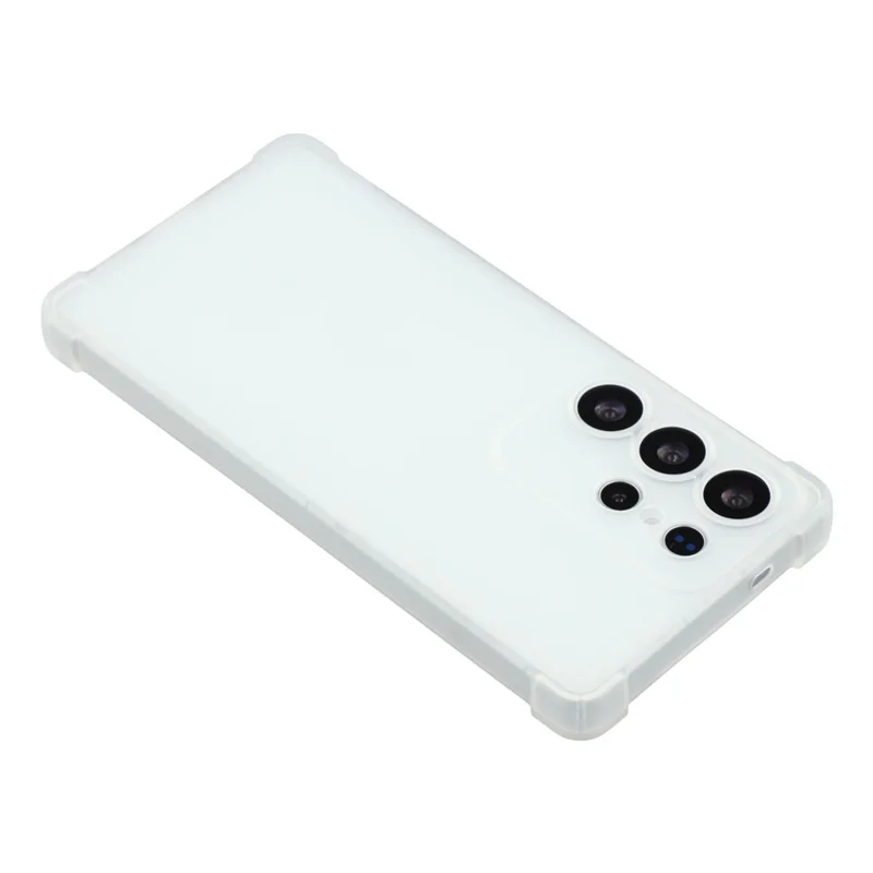Capa para Samsung Galaxy S24 Ultra Skin Touch Fosca TPU Proteção Traseira com Recortes Precisos - Branco Transparente
