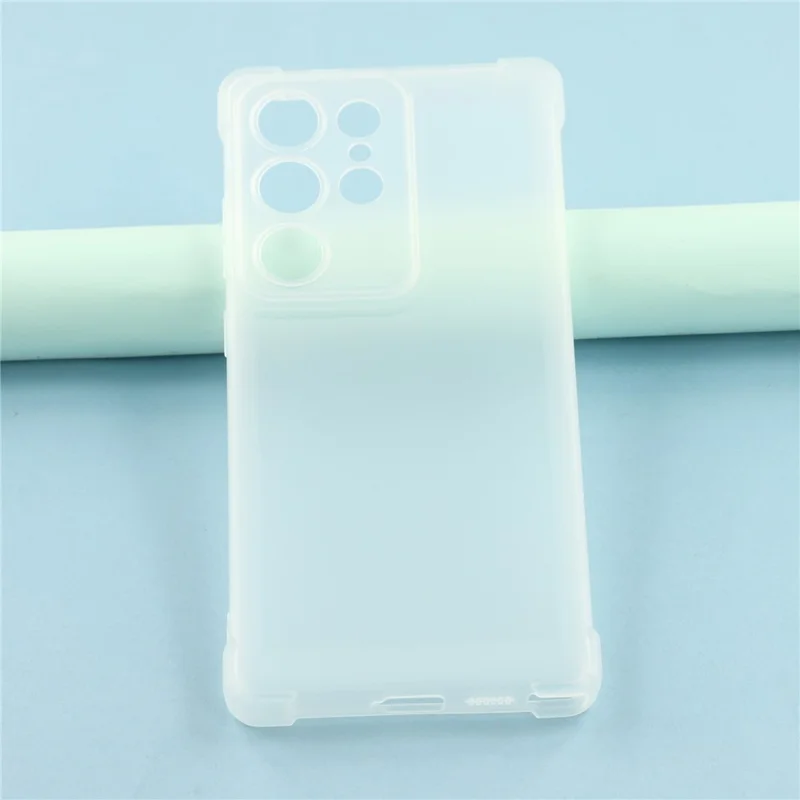 Capa para Samsung Galaxy S24 Ultra Skin Touch Fosca TPU Proteção Traseira com Recortes Precisos - Branco Transparente