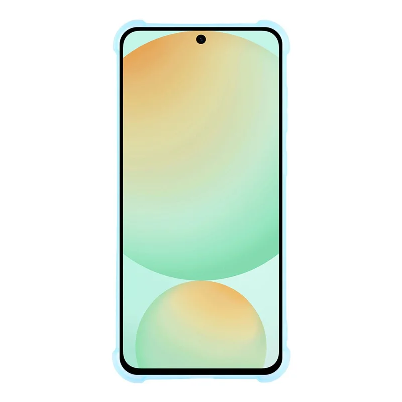 For Samsung Galaxy S25 FE Case Skin Touch Matte TPU Phone Back Cover Precise Cutouts - Transparent Blue