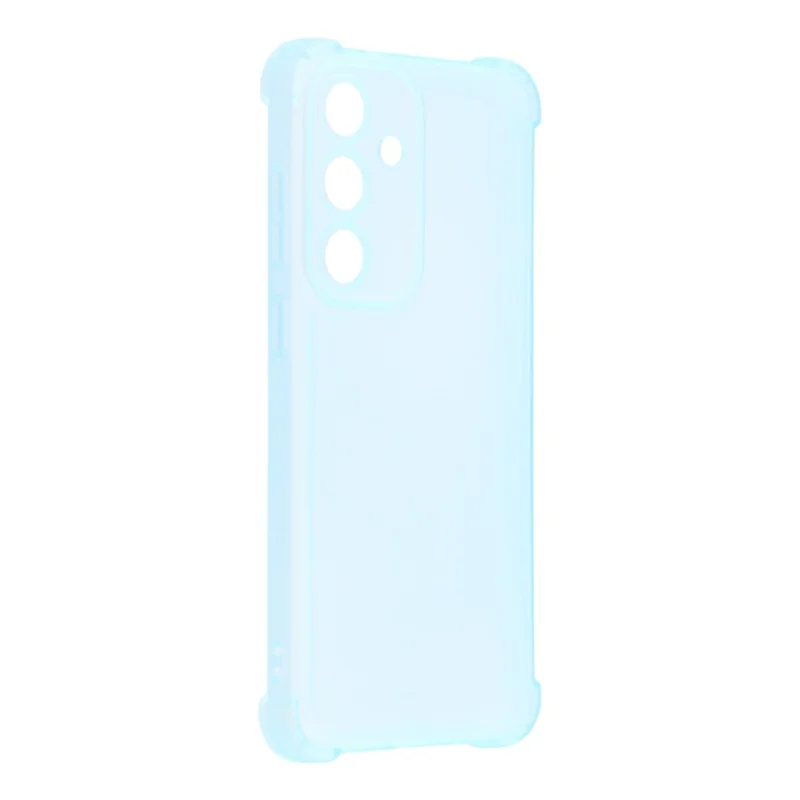 For Samsung Galaxy S25 FE Case Skin Touch Matte TPU Phone Back Cover Precise Cutouts - Transparent Blue