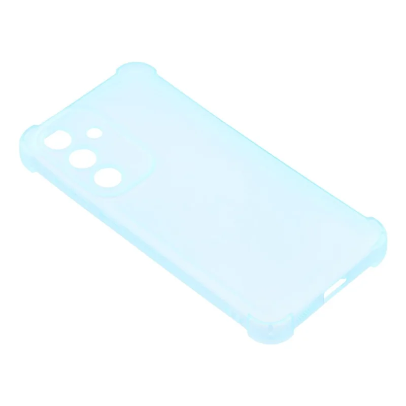 For Samsung Galaxy S25 FE Case Skin Touch Matte TPU Phone Back Cover Precise Cutouts - Transparent Blue