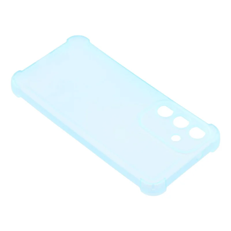 For Samsung Galaxy S25 FE Case Skin Touch Matte TPU Phone Back Cover Precise Cutouts - Transparent Blue