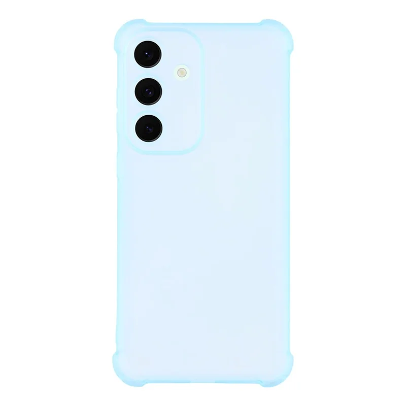 For Samsung Galaxy S24 Case Skin Touch Matte TPU Phone Back Cover Precise Cutouts - Transparent Blue