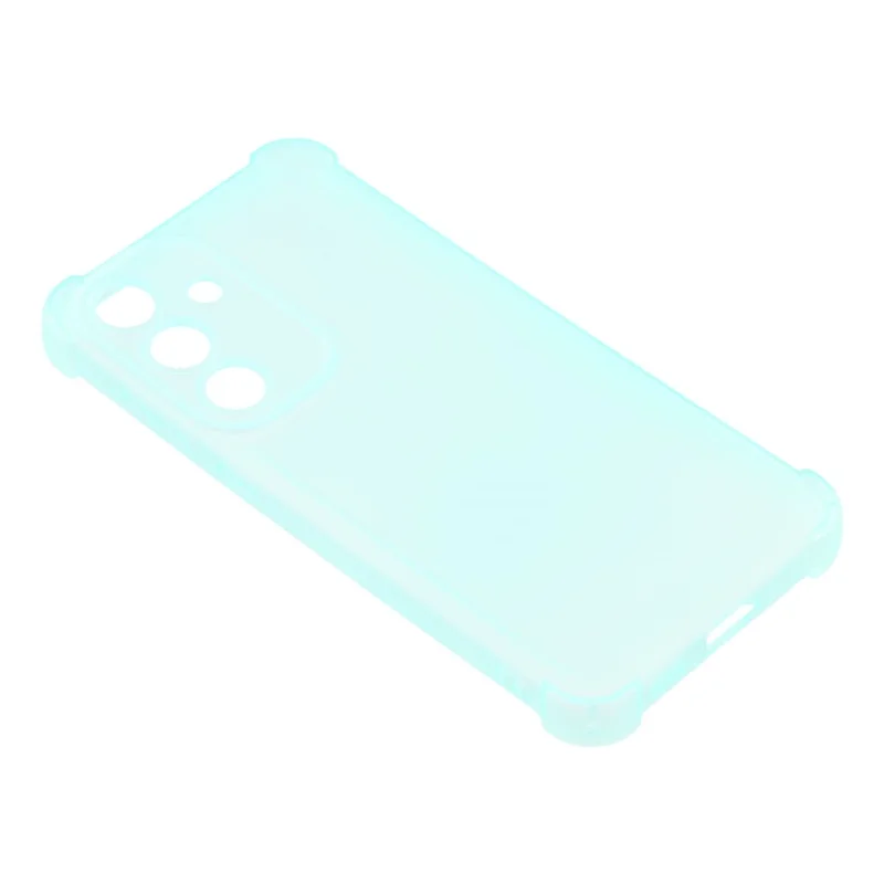 For Samsung Galaxy S24 Case Skin Touch Matte TPU Phone Back Cover Precise Cutouts - Transparent Green