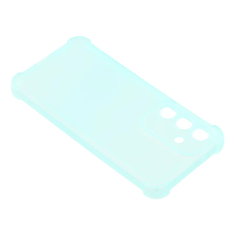 For Samsung Galaxy S24 Case Skin Touch Matte TPU Phone Back Cover Precise Cutouts - Transparent Green