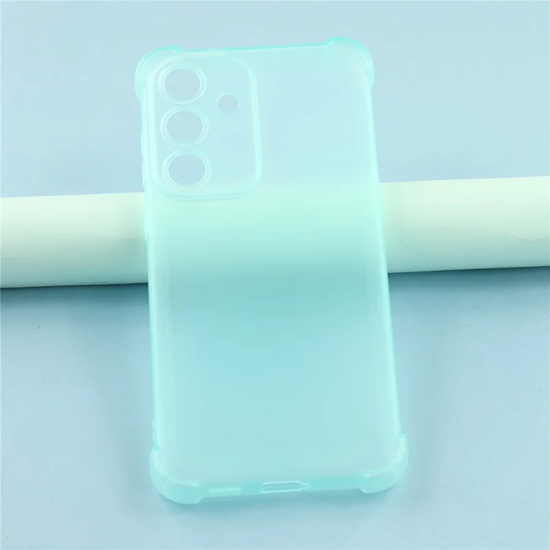 For Samsung Galaxy S24 Case Skin Touch Matte TPU Phone Back Cover Precise Cutouts - Transparent Green