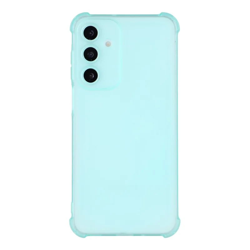For Samsung Galaxy A55 5G Case Skin Touch Matte TPU Phone Back Cover Precise Cutouts - Transparent Green