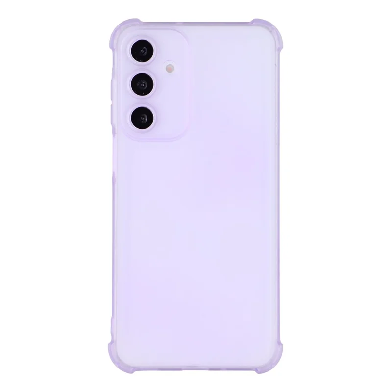 For Samsung Galaxy A35 5G Case Skin Touch Matte TPU Phone Back Cover Precise Cutouts - Transparent Purple