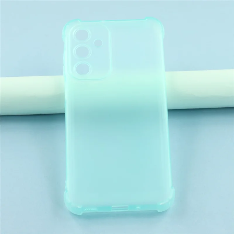 For Samsung Galaxy A15 5G Case Skin Touch Matte TPU Phone Back Cover Precise Cutouts - Transparent Green