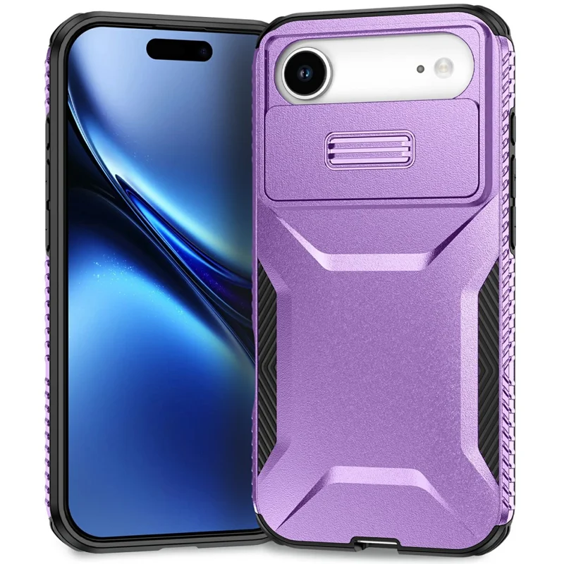 For iPhone Air Case Camshield TPU + PC Phone Cover Non-Slip Side Edge - Purple