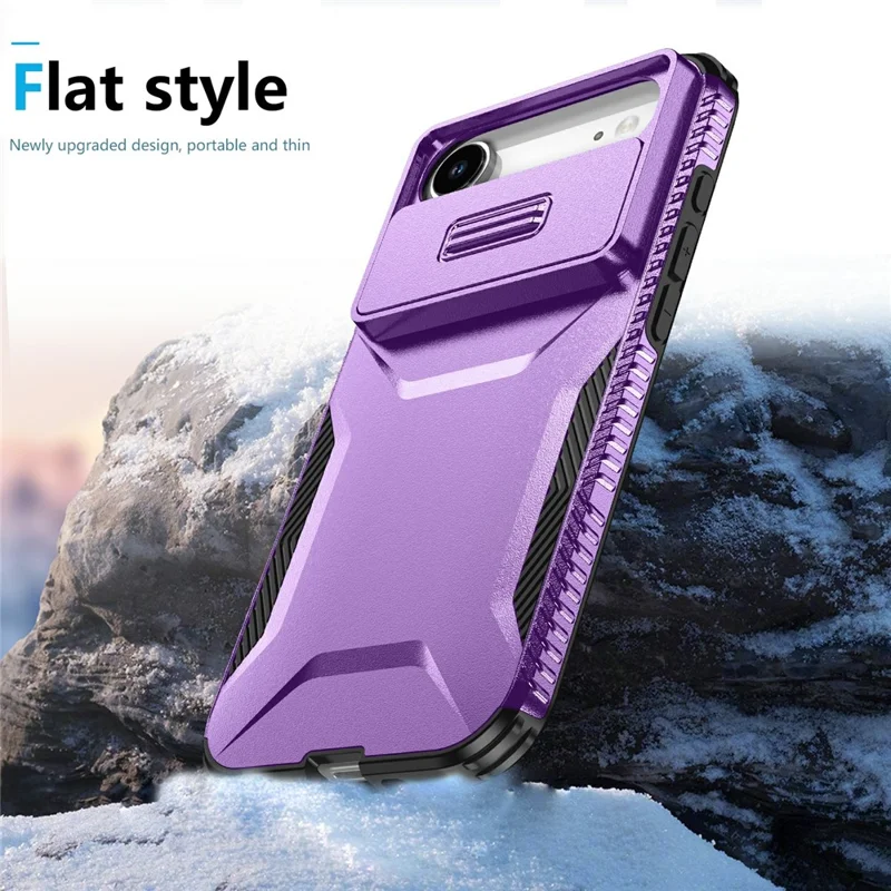 For iPhone Air Case Camshield TPU + PC Phone Cover Non-Slip Side Edge - Purple