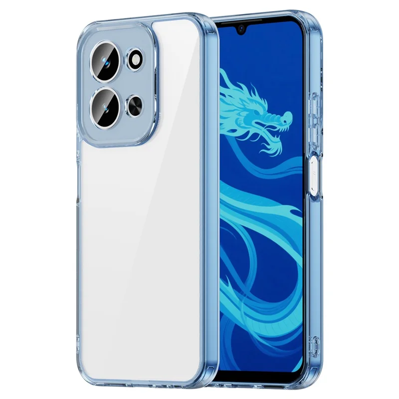 For Xiaomi Redmi 15C 4G (Global) (171mm) / Poco C85 4G Case TPU + Acrylic Phone Back Cover Anti Yellowing - Transparent Blue