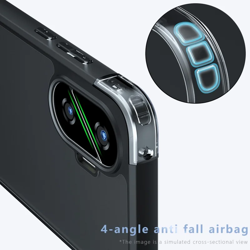 غطاء هاتف من مادة TPU + PC بلمسة ناعمة لهاتف Xiaomi Redmi Turbo 4 Pro 5G / Poco F7 5G، أسود شفاف غير لامع