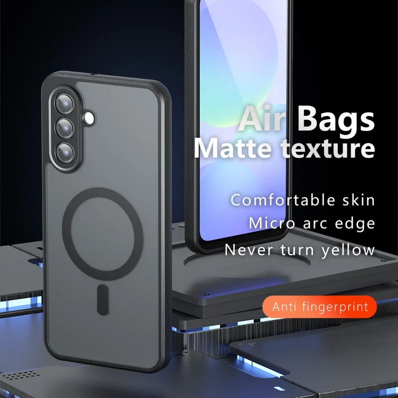Cover per Samsung Galaxy A25 5G (Globale) (161,0 x 76,5 x 8,3 mm) Compatibile con MagSafe, in TPU + PC, Finitura Opaca e Tocco Soft per Smartphone