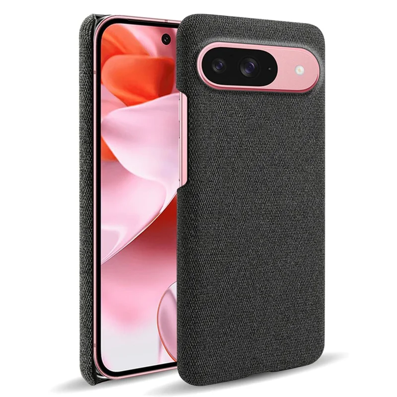 For Google Pixel 10 / 10 Pro Phone Case Cloth Texture Anti-Scratch Protective PC Back Cover - Black