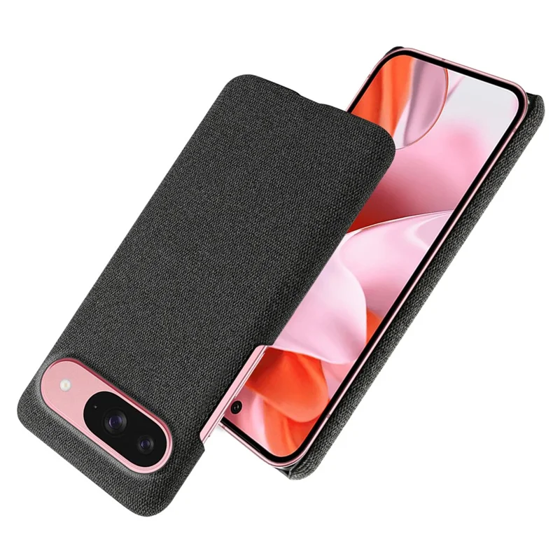 For Google Pixel 10 / 10 Pro Phone Case Cloth Texture Anti-Scratch Protective PC Back Cover - Black
