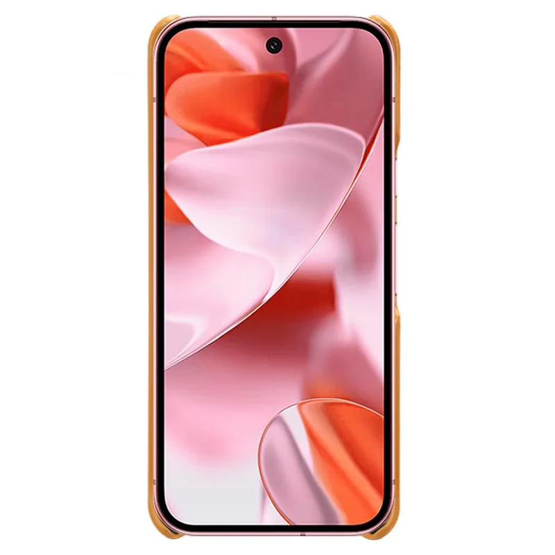For Google Pixel 10 / 10 Pro Case Dual Card Slots PU Leather + Hard PC Phone Cover - Orange