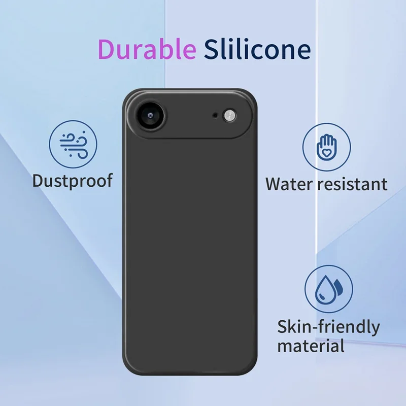 Für iPhone 17 Air Hülle Weiches TPU Stoßfeste Schutzhülle - Schwarz