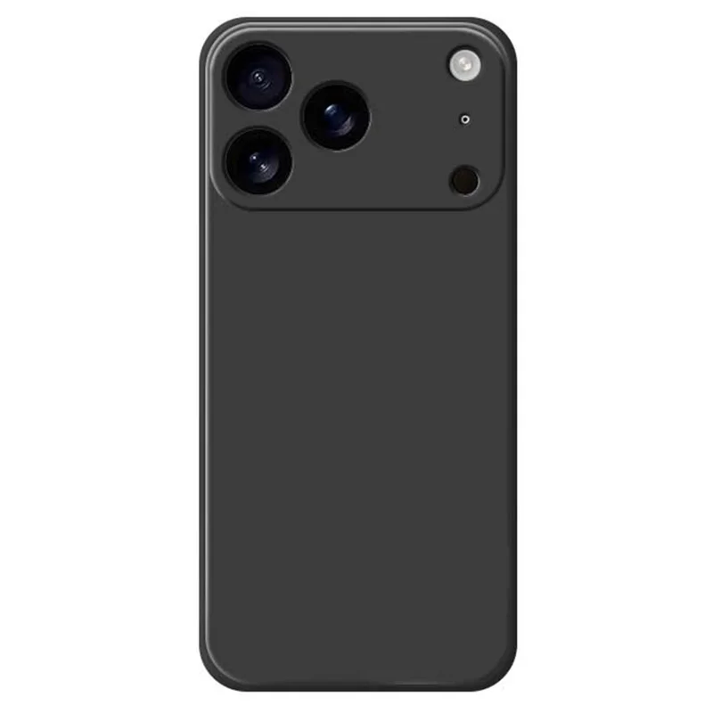 Voor iPhone 17 Pro hoesje zacht TPU stootvrij beschermend telefoonhoesje - Zwart