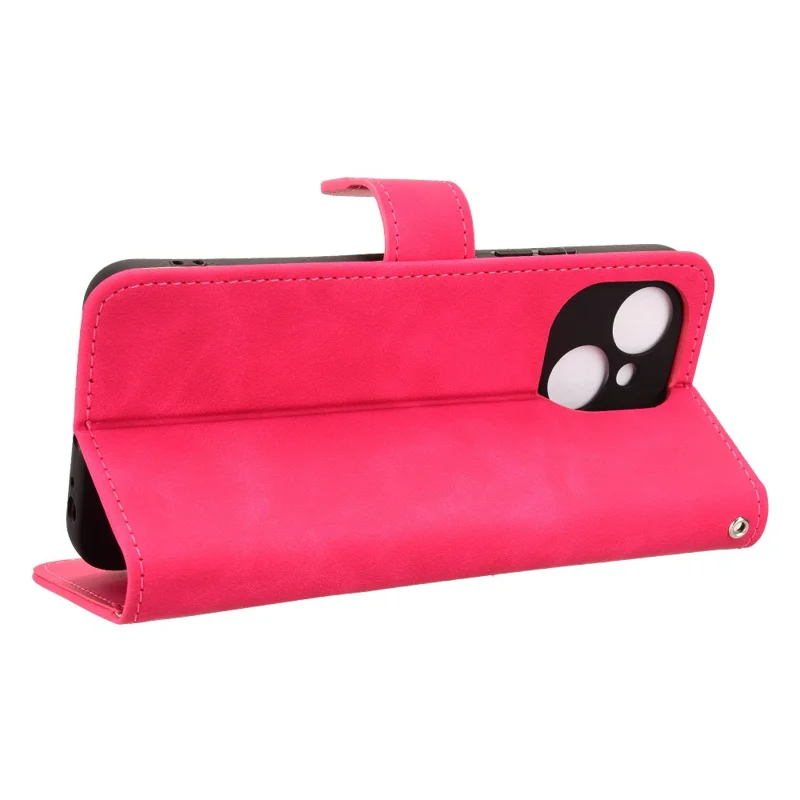 For TECNO Spark 40C Leather Case Skin Feel Anti Drop Wallet Flip Phone Cover - Rose