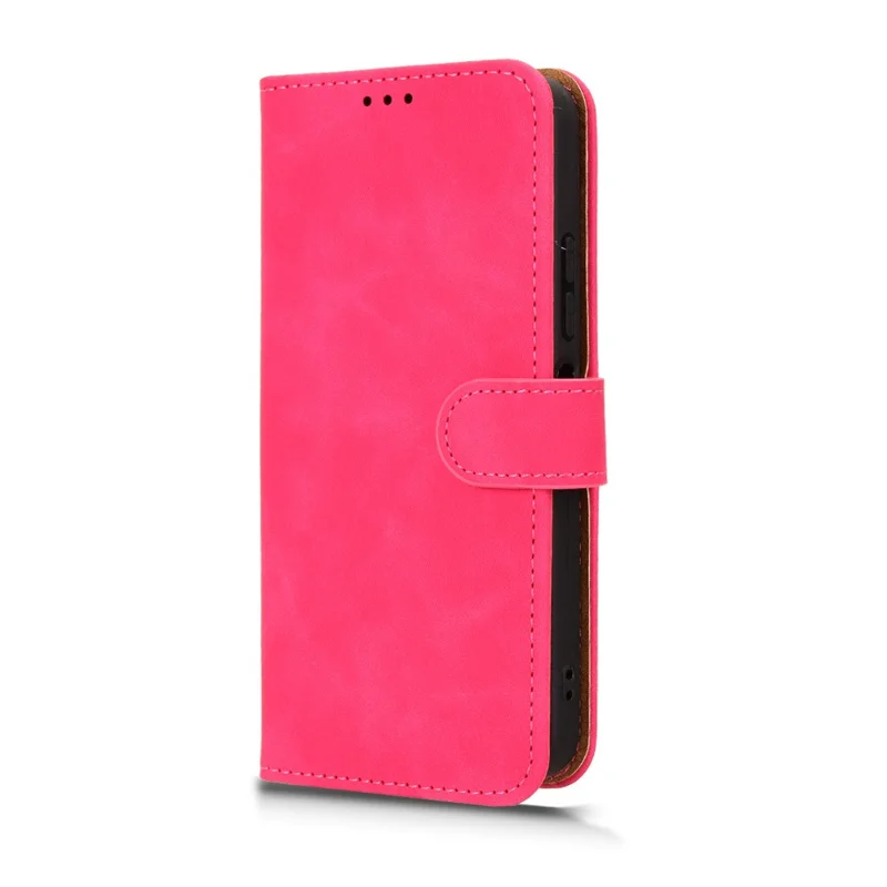 For TECNO Spark 40C Leather Case Skin Feel Anti Drop Wallet Flip Phone Cover - Rose