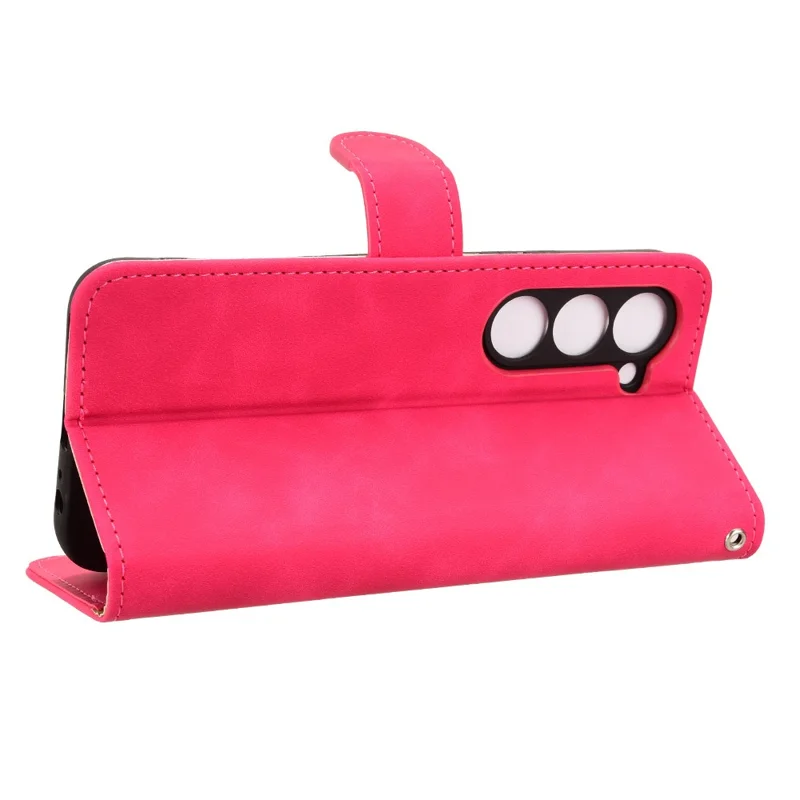 For TECNO Spark 40 Pro 4G Leather Case Skin Feel Anti Drop Wallet Flip Phone Cover - Rose